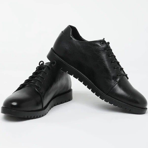 Black Solid Formal Shoes