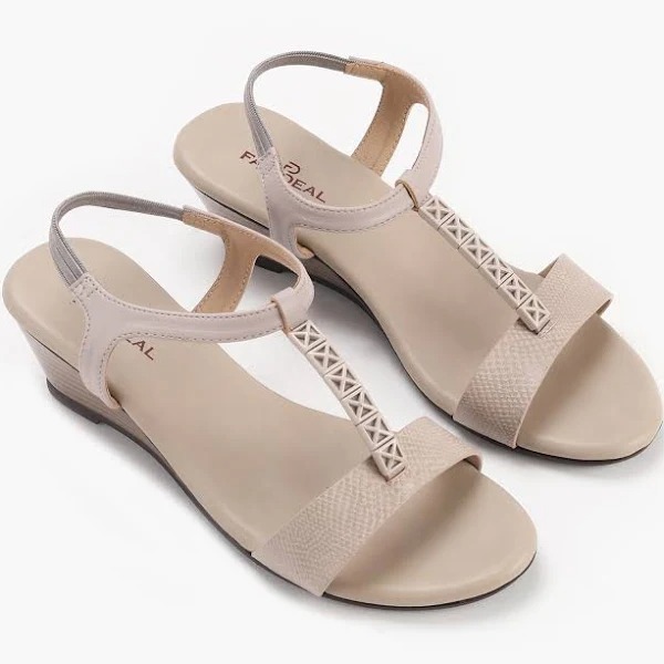 T-Bar Wedge Sandals